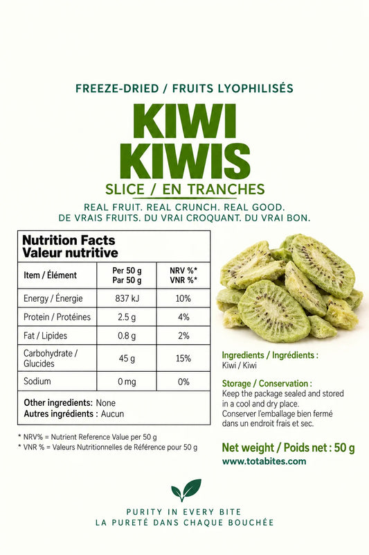 Freeze-Dried Kiwi Slices