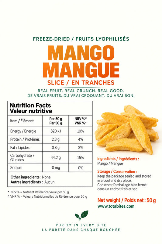 Freeze-Dried Mango Slices
