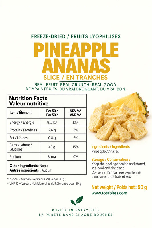 Freeze-Dried Pineapple Slices