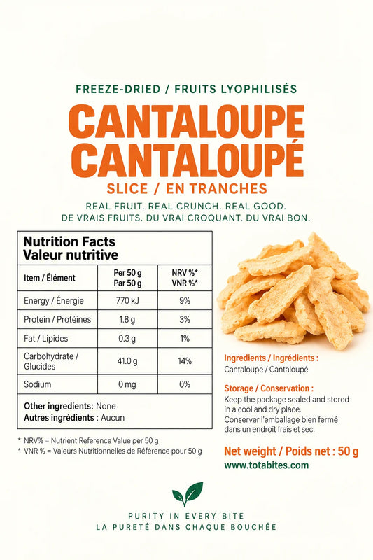 Freeze-Dried Cantaloupe Pieces