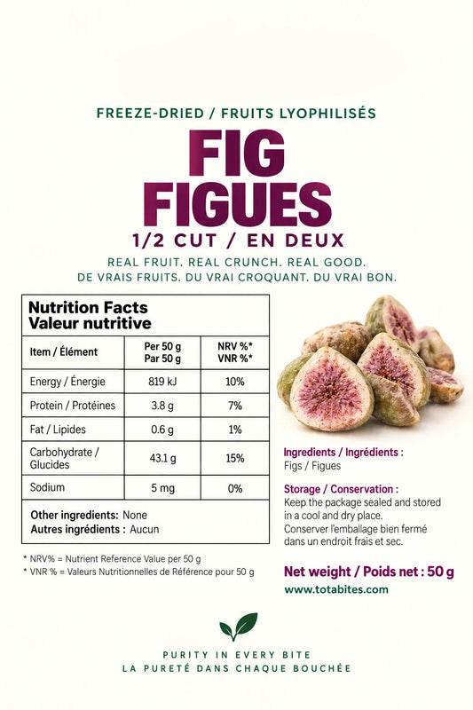 Freeze-Dried Fig Halves