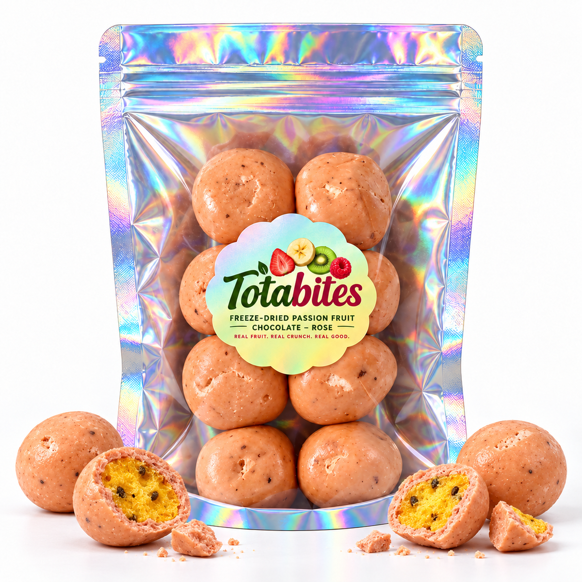 Freeze Dried Passions Fruit Chocolate rose