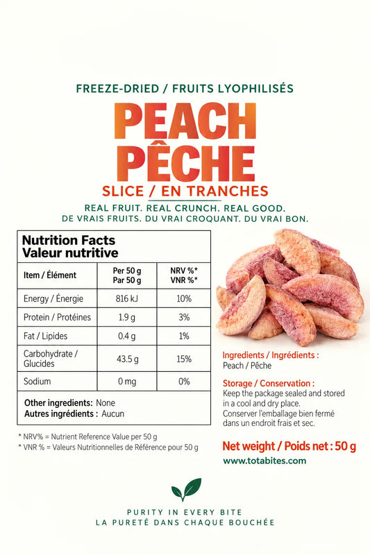 Freeze-Dried Peach