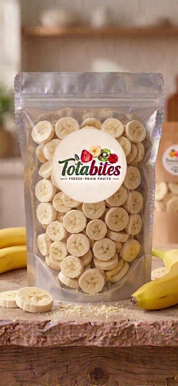 Totabites freeze-dried banana slices