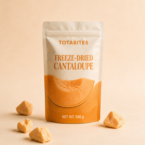 Totabites freeze-dried cantaloupe 100 g pouch