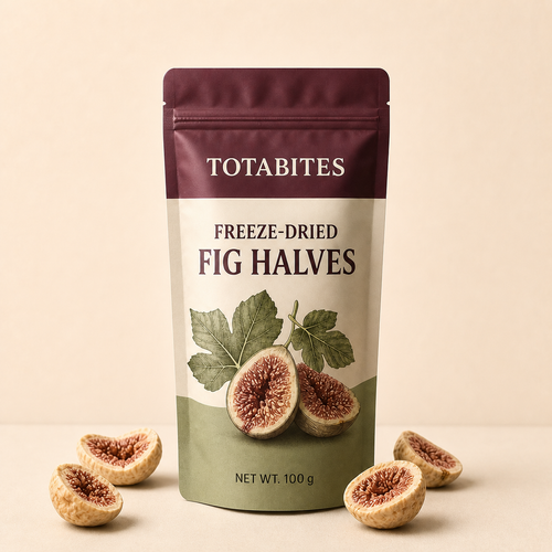 Totabites freeze-dried fig halves 100 g pouch