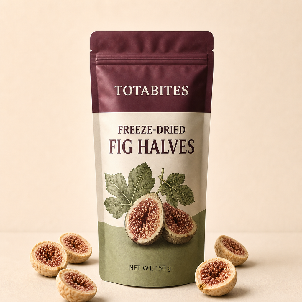 Totabites freeze-dried fig halves 150 g pouch