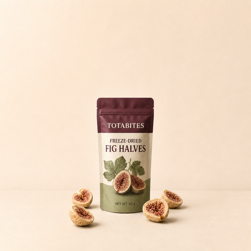Totabites freeze-dried fig halves 50 g pouch