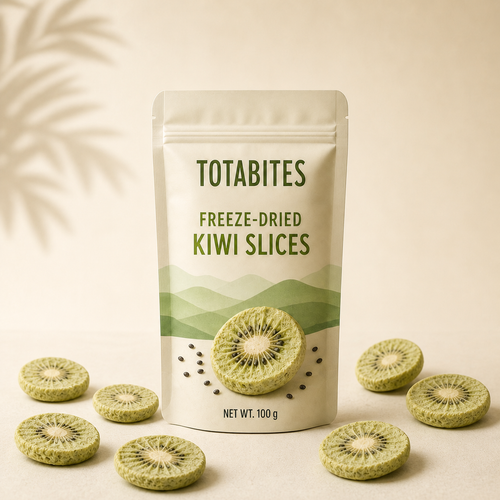 Totabites freeze-dried kiwi slices 100 g pouch