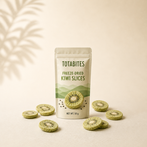Totabites freeze-dried kiwi slices 50 g pouch