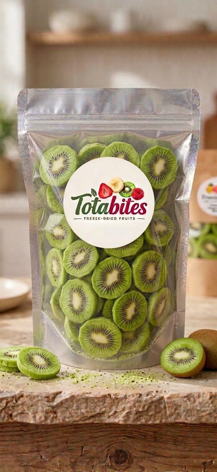 Totabites freeze-dried kiwi slices