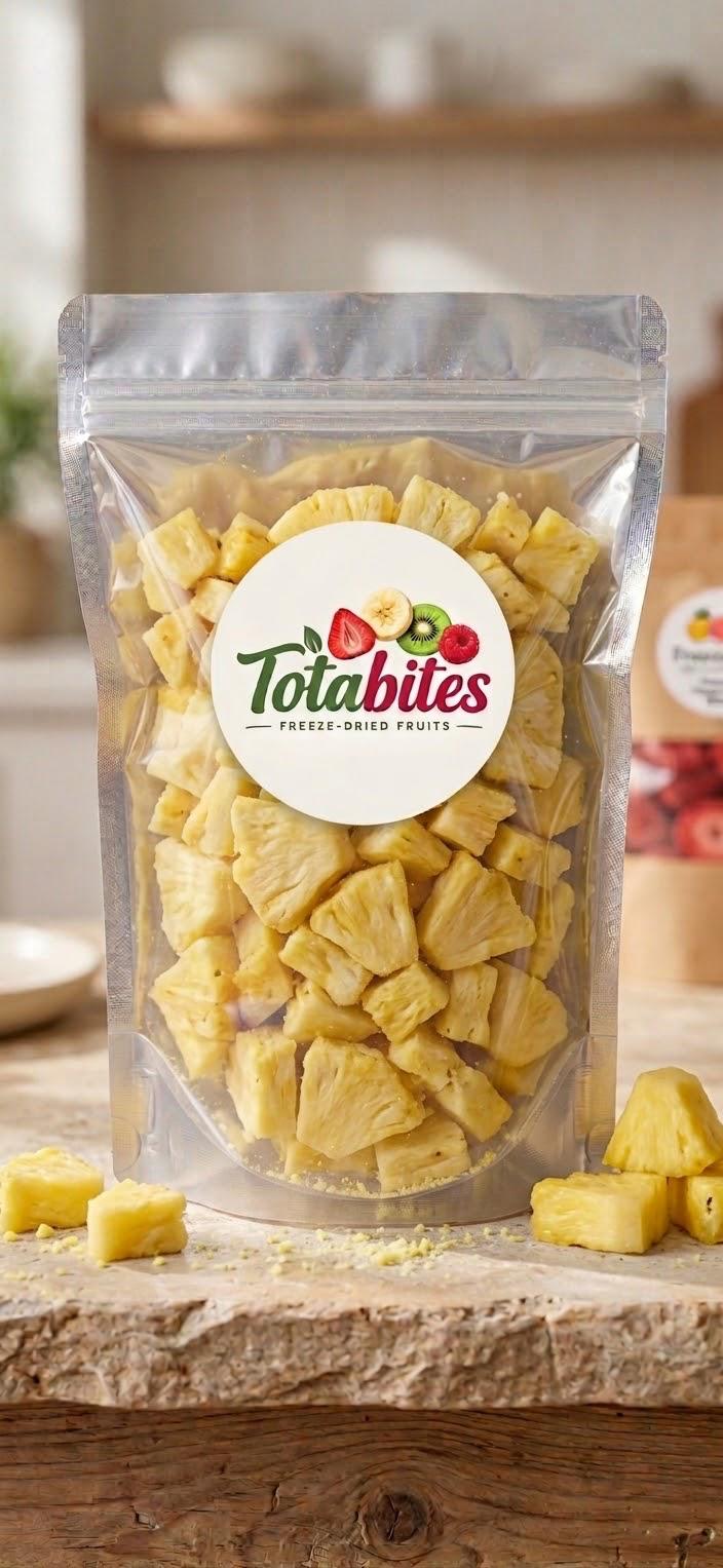 Totabites freeze-dried pineapple